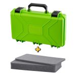 Case Rígido Patola MP-0015 Verde Limão + Espuma Micro Serrilhada