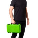 Case Rígido Patola MP-0015 Verde Limão + Espuma Micro Serrilhada