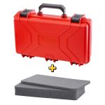 Case Rígido Patola MP-0015 Vermelho + Espuma Micro Serrilhada