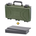 Case Rígido Patola MP-0015 Verde Militar + Espuma Micro Serrilhada