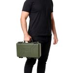 Case Rígido Patola MP-0015 Verde Militar + Espuma Micro Serrilhada