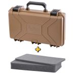 Case Rígido Patola MP-0015 Marrom + Espuma Micro Serrilhada