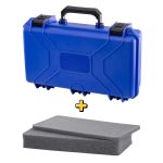 Case Rígido Patola MP-0015 Azul + Espuma Micro Serrilhada