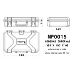 Case Rígido Patola MP-0015 Aamrelo + Espuma Micro Serrilhada