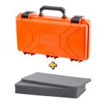Case Rígido Patola MP-0015 Laranja + Espuma Micro Serrilhada