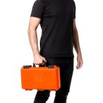 Case Rígido Patola MP-0015 Laranja + Espuma Micro Serrilhada