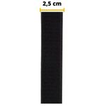 Tira de Contato Adesivo Macho Velfix 25mm X 1m Preta