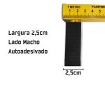 Tira de Contato Adesivo Macho Velfix 25mm X 1m Preta