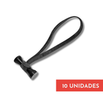 Elástico Organizador Magic Ties Preto - 10 Unidades