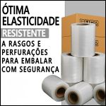 Filme Stretch  10cm x 100metros Sem Aplicador Giratório