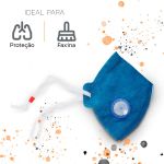 Máscara Air  Safety PFF1S Com Válvula Azul C.A 38951