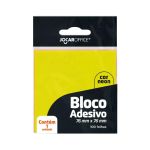 Bloco Adesivo 76mm x 76mm Amarelo Neon - 100 folhas