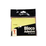 Bloco Adesivo 76mm x 102mm  Amarelo Neon  com 1 bloco - 100 folhas