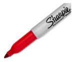 Caneta Sharpie Vermelha Permanente Ponta Fina