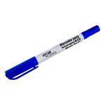 Caneta Marcador Para Retroporjetor & CD Ponta Dupla Azul Jocar