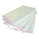 Saco Plástico Adesivado 8 cm X 15cm - Pacote com 100unidades