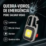 Lanterna Mosquetão Led Tática Multifunção 5 em 1