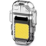 Isqueiro Elétrico Recarregável com Lanterna LED Resistente a Água 