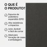 Espuma Ethafoam para Maleta MP-0065 66cm x 45,8cm - 50mm