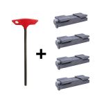 Kit Chave p/ Praticável com Cabo T 5mm  + Trava p/ Praticável em Alúminio
