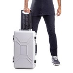 Case Rígido Patola MP-0055 Laranja Fluorescente com Rodas