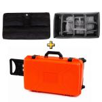 Kit Case MP-0055 Laranja Fluor + Lid Organizer + Divisória Organizadora