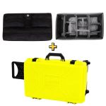 Kit Case MP-0055 Amarela Fluor + Lid Organizer + Divisória Organizadora
