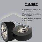 Kit Roadie Faixa Preta - Pro 