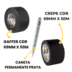 Kit Roadie Faixa Preta - Super Larga 