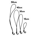 Kit com 5 Elásticos com Gancho Organizador Bungee Hook 15cm