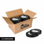 Fita Crepe Preta 18mm x 40m 718 Adelbras - 32 Unidades