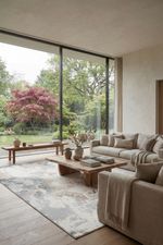 Tapete de Sala 300x400 Sharm Marmorizado Cinza
