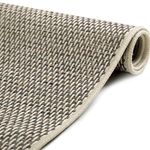 Tapete de Sala Sisal Sintetico Indoor/Outdoor Vitalle Tuti Bege Passadeira 70x200