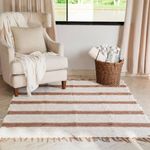 Tapete de Sala Artesanal Peludo Dupla Face Chic Caramelo 150x300