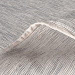 Tapete Artesanal Trama Basic Grande para Sala Mesclado Cinza 150x300