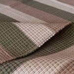 Tapete Artesanal Trama Basic Grande para Sala Faixas Verde 150x300