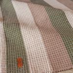 Tapete Artesanal Trama Basic Grande para Sala Faixas Verde 150x300