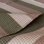 Tapete Artesanal Trama Basic Grande para Sala Faixas Verde 150x200