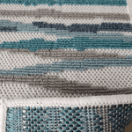 Tapete Outdoor/Indoor Egipcio Hurgh Listras Azul 80cm x 350m