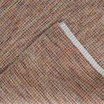 Tapete Artesanal Trama Basic Grande para Sala Mesclado Marrom 200x300