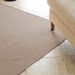 Tapete Artesanal Trama Basic Grande para Sala Liso Areia 200x350