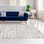 Tapete de Sala Turco Vallen Bead Estonado - Marrom e Cinza 140x200