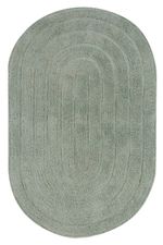Tapete Viena Oval 50x80cm em Algodão 1200g/m2 Verde