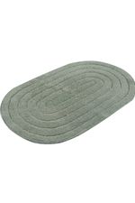 Tapete Viena Oval 50x80cm em Algodão 1200g/m2 Verde