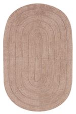 Tapete Viena Oval 50x80cm em Algodão 1200g/m2 Rosa