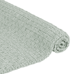 Tapete Antiderrapante Indiano Feito a Mão com Chenille Hawai - Verde 90x60