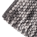 Tapete Antiderrapante Indiano Feito a Mão com Chenille Maldivas - Pedra 70x50