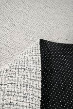 Tapete London 250x300 Boucle Off White e Preto