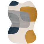 Tapete Organico Sala e Quarto Unique Marinho e Off White 200x250