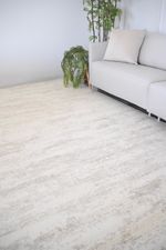 Tapete Sala Vivace Estonado Bege e Off White 150x100
